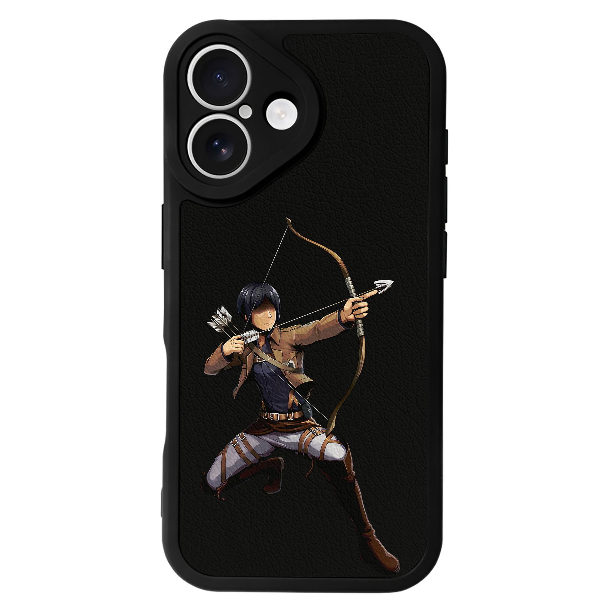 （画像用） 進撃の巨人 Attack on Titan 【iPhone 16シリーズ対応】シリコンスマホケース（レザー調） 材質：シリコン